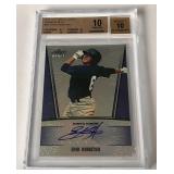 Eric Komatsu Auto Beckett 10 Pristine 10 Auto Graded 2011 Leaf Metal Draft Rainbow Blue #EK1 Rookie Baseball Card