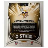Justin Jefferson 2023 Zenith Z-Stars #19 Minnesota Vikings Football Card