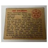 1950 Bowman Joe Coleman #141 Vintage Baseball Card