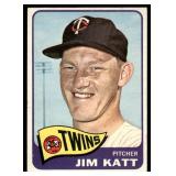 Jim Kaat 1965 Topps #62 Minnesota Twins Baseball Card