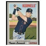 Trevor Larnach Auto Minnesota Twins 2019 Topps Heritage Minor League Real One Autographs #ROA-TL Cedar Rapids Kernels Baseball Card