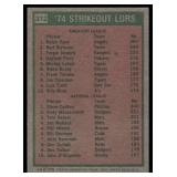 1974 Strikeout Leaders - Nolan Ryan/Steve Carlton 1975 Topps #312 California Angels/Philadelphia Phillies Baseball Card