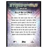 Elly De La Cruz RC 2024 Topps Stars of MLB #SMLB-23 Cincinnati Reds Baseball Card