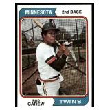 Rod Carew 1974 Topps #50 Minnesota Twins Baseball Card