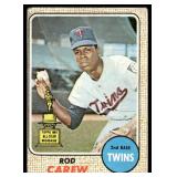 Rod Carew Rookie Cup 1968 Topps #80 Minnesota Twins Baseball Card