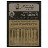 Carl Yastrzemski 1973 O-Pee-Chee #245 Boston Red Sox Baseball Card