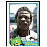 Rickey Henderson 2nd Year 1981 Topps #261 Oakland Athletics Baseball Card