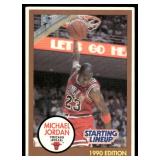 Michael Jordan 1990 Kenner Starting Lineup # Chicago Bulls Basketball Card