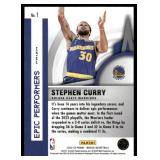 Stephen Curry 2023 Mosaic Epic Performers #1 Golden State Warriors Basketball Card