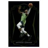 Anthony Edwards RC 2020 Panini Select Blue #169 Minnesota Timberwolves Basketball Card