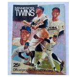 Minnesota Twins 1970 Official Program and Scorecard - Vintage Baseball