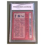 Mario Lemieux RC 1985-86 Topps #9 Vintage Rookie Hockey Card - BCCG Graded 9 Near Mint