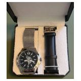 Minnesota Vikings Football Watch w/ Case and 2 Bands