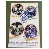 Drew Pearson and Walker Lee Ashley Signed Photo Card - Minnesota Vikings / Dallas Cowboys