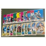 1969 and 1970 20-Card Vintage Football Lot