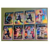 2024 Topps Chrome 8-Card Refractor Star Lot Baseball Cards