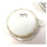 Lefton Candle Holder. Lefton Cigarette Holder and Tea Strainer