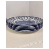 Set of Churchill England Blue Dishes