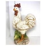 Two Large Chicken Firguines Crazing