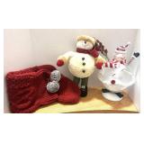 Lot of Misc. Christmas Snowman and Stocking