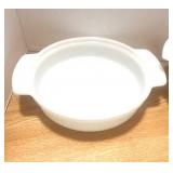 2 Fire King Casseroles with Lids 1 and 2 Quarts