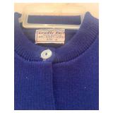 Adorable Never Worn  Vintage Baby Sweater Outfit Blue and Red