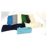 10 Pair of Ladies Leather Gloves. Most never worn