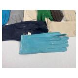 10 Pair of Ladies Leather Gloves. Most never worn