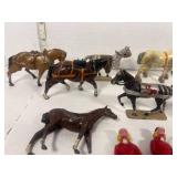 Vintage Metal Horses and Riders