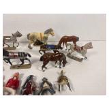 Vintage Metal Horses and Riders