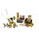 Misc Vintage Metal Dollhouse Furniture and More