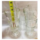 Set of 4 Vintage 6” Malt Glasses