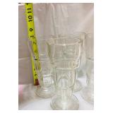Set of 4 Vintage 8” Malt Glasses