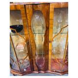 1950-60’s Etched Glass Curio Cabinet