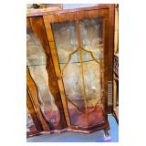 1950-60’s Etched Glass Curio Cabinet