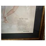 Framed Pin Up by Varga Verse