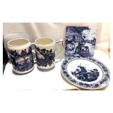 Lot of Blue Delft Items