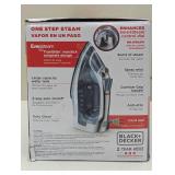 BLACK+DECKER Steam Iron Retractable Cord Gray: 1200W Nonstick Soleplate, Anti-Drip, Vertical Steam, Comfort-Grip Handle