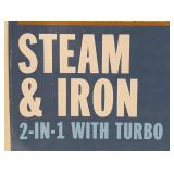 Conair Hand-Held Turbo ExtremeSteam Garment Steamer, Steam and Iron, 2-IN-1 with Turbo, One Size, Gold/White