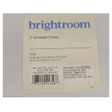 3 Drawer Wide Tower White - Brightroom™ - White