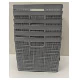 Set of 6 Lifetime Brands Storage Baskets - Gray