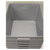 Set of 6 Lifetime Brands Storage Baskets - Gray