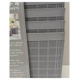 Set of 6 Lifetime Brands Storage Baskets - Gray