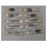 Sapphire Hexa Series 5 in. (128 mm) Center-to-Center Modern Gold Cabinet Handle/Pull (10-Pack)