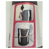 CleverMade Laundry Duffel Luxe Bag Gray White