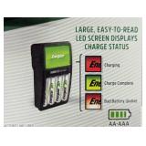 Energizer - Recharge Value Charger for NiMH Rechargeable AA and AAA Batteries