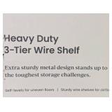 3 Tier Wire Shelving - Brightroom™ - Black