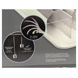 Intex Elevated 18" Pillow Rest Queen Air Mattress with Internal Pump - Off-White/Blue