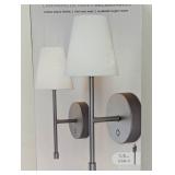 Globe Electric Wireless Rechargeable LED Integrated Wall Sconce (2 Pack)