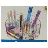iDesign Cosmetic Office Organizer with Carousel Clear 3 Piece Set